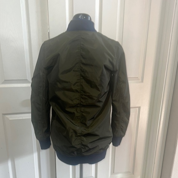 Women Olive Bomber Jacket - Picture 5 of 8